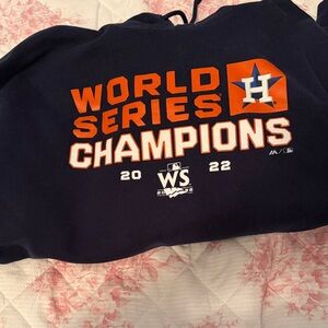 Majestic Navy Blue World Series Champions Hoodie